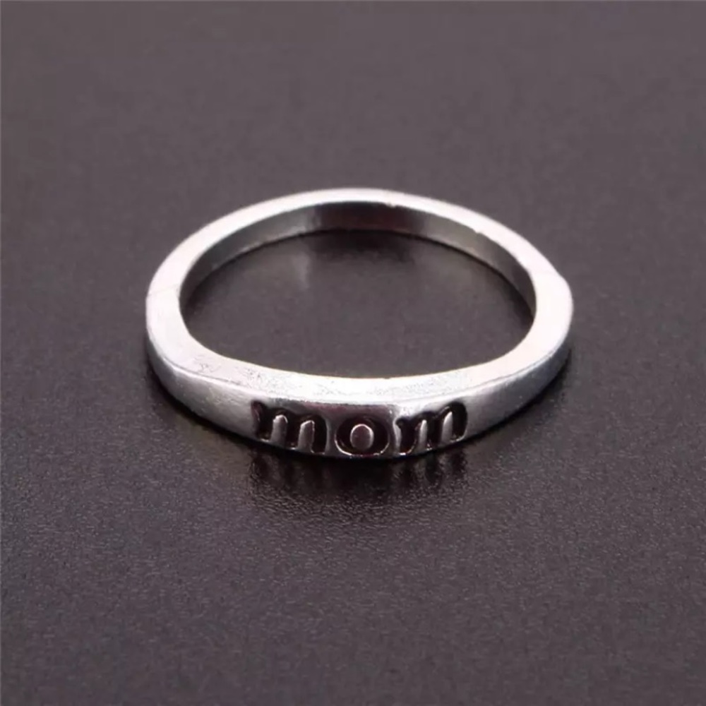 NEW MOM Vintage Anti-allergy Silver Ring - Picture 3 of 5